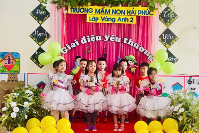 TRƯỜNG MẦM NON HẢI PHÚC TRIỂN KHAI HIỆU QUẢ CHUYÊN ĐỀ “LẤY TRẺ LÀM TRUNG TÂM” GẮN VỚI CÔNG TÁC XÂY DỰNG TRƯỜNG CHUẨN QUỐC GIA MỨC ĐỘ 2